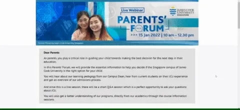 jcu parents forum